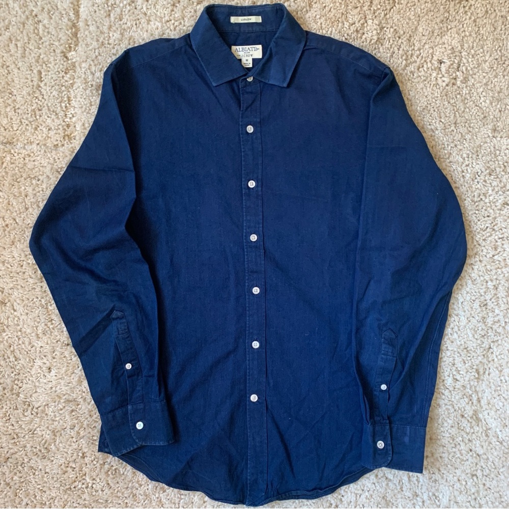 J. Crew Albiate 1830 Milano Button Down Shirt